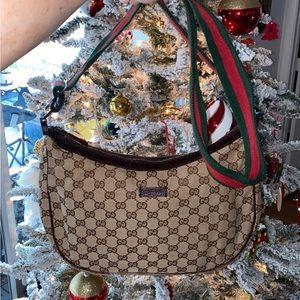 Guccis Canvas Messenger Bag